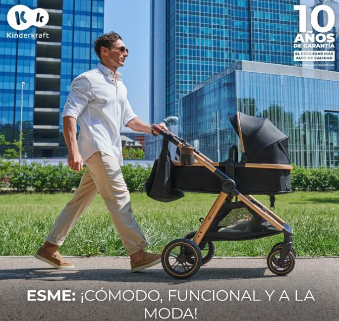 Kinderkraft ESME 3 en 1 - carrito de bebé
